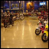 Polished Concrete in a Motorcycle Showroom